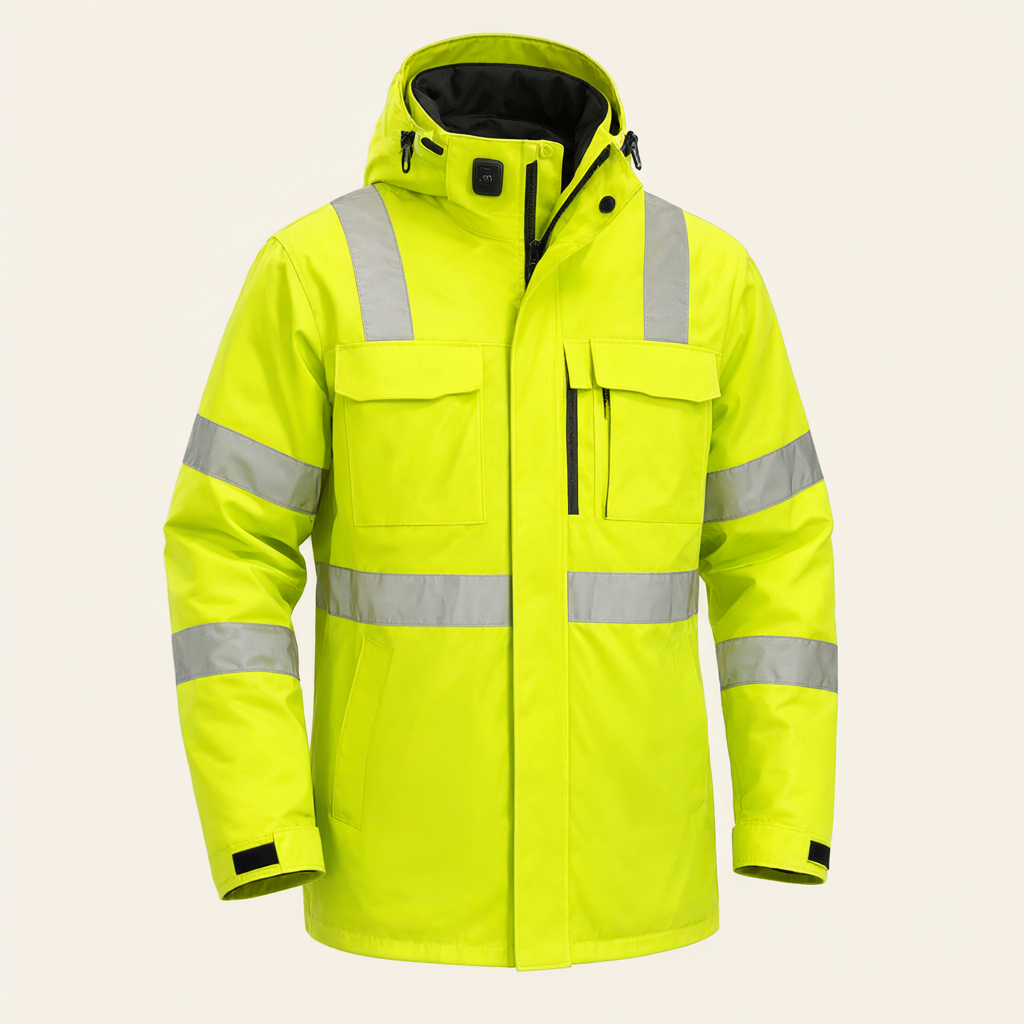 Concept illustration of Kemimoto Heated Safety Jacket