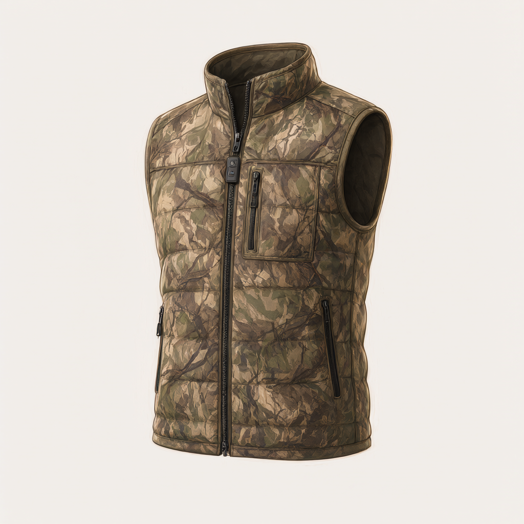 Concept illustration of mobile warming kcx terrain heated vest