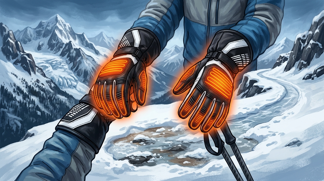 Illustrative image: savior heat vs snow deer heated gloves snow deer upgraded gloves