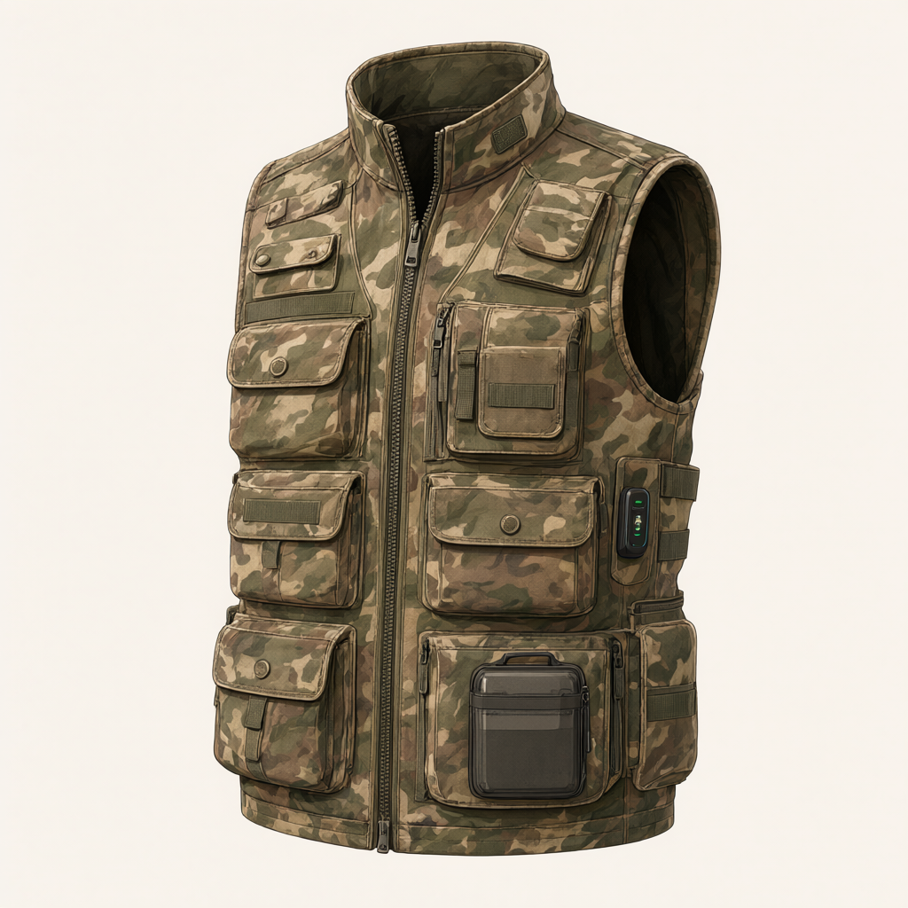 Concept illustration of venustas silent hunting vest